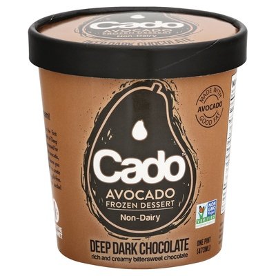 Cado Desserts Deep Dark Chocolate 8/1 Pint [UNFI #52654]