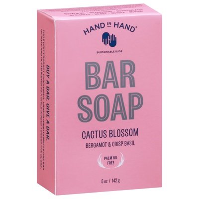 Hand In Hand Cactus Blossom Bar Soap 5 Oz [UNFI #06849] T