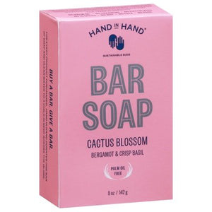 Hand In Hand Cactus Blossom Bar Soap 5 Oz [UNFI #06849] T