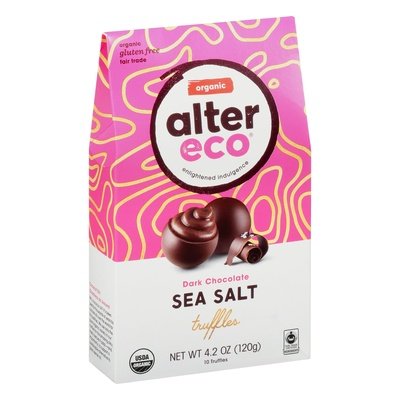 Alter Eco Truffles Dark Sea Salt 10 Pk 8/4.2 Oz [UNFI #31230]