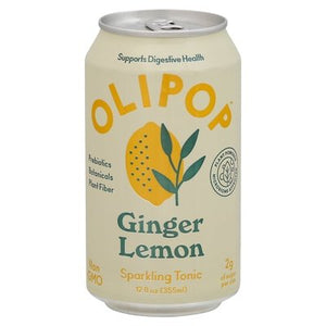 Olipop Ginger Lemon 12/12 Oz [UNFI #37528] T