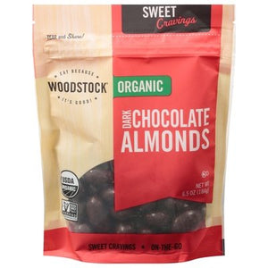 Woodstock Almonds Dark Chocolate 8/6.5 Oz [UNFI #06769]