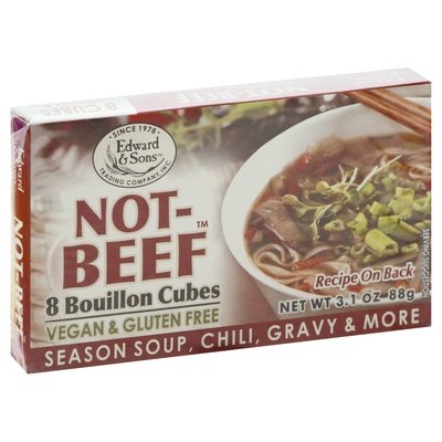 Edward & Sons Not-Beef Cubes 12/3.1 Oz [UNFI #21188]