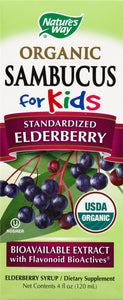 Natures Way Elderberry Syrup Kids 4 Oz [UNFI #46727] T