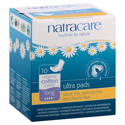 Natracare Ultra Pad W/Wings Long 12/10 Ct [UNFI #57277] T