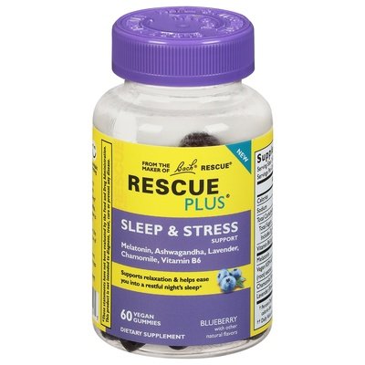 Rescue Sleep Gummy Blueberry 60 Ct [UNFI #22771] T