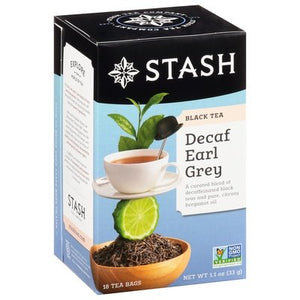 Stash Tea Earl Grey Decaf 6/18 Bag [UNFI #29297]