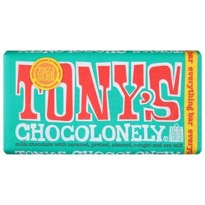 Tonys Chocolonely Milk Caramel Pretzel Sea Salt 15/6.35 Oz [UNFI #66004]