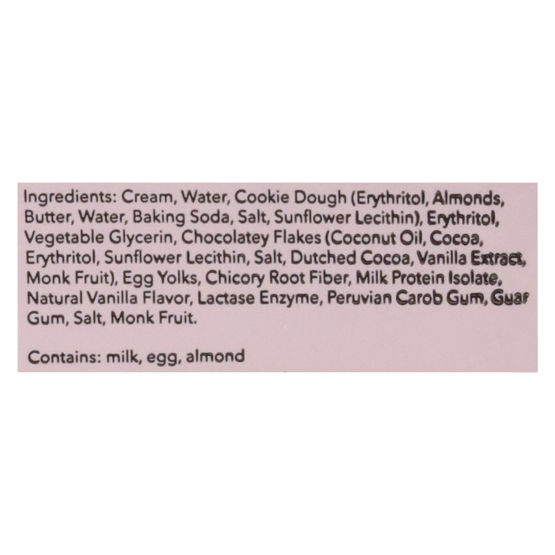 Rebel Ice Cream Cookie Dough 8/1 Pint [UNFI #71642]