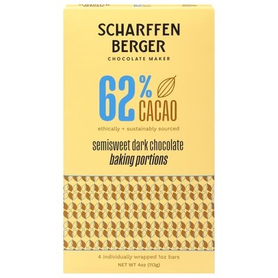 Scharffen Berger Semisweet Dark 12/4 Oz [UNFI #88615]
