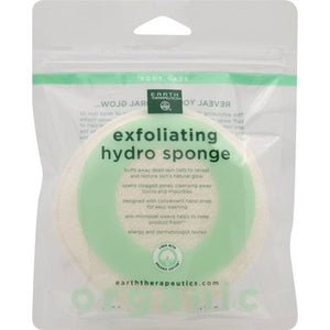 Earth Therapeutics Organic Cotton Round Sponge 1 Ct [UNFI #03184] T