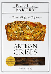 Rustic Bakery Crisps Citrus Ginger Thyme 12/5 Oz [UNFI #72947]