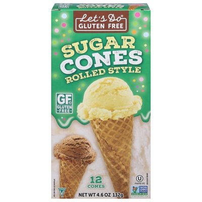 Lets Do...Organic Sugar Cones Gf 12/4.6 Oz [UNFI #60030]