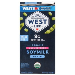 Westsoy Soymilk Unsweetened Original 8/64 Oz [UNFI #38030]