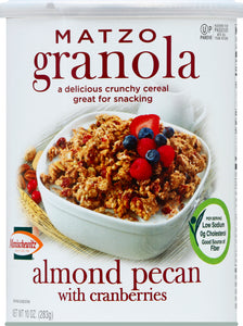 Manischewitz Cereal Almond Pecan Granola 12/10 Oz [UNFI #68604]