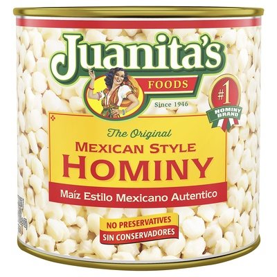 Juanitas Foods Mexican Style Hominy 12/25 Oz [UNFI #87389]