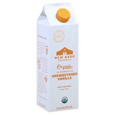 New Barn Unsweetened Vanilla 12/32 Oz [UNFI #63075]