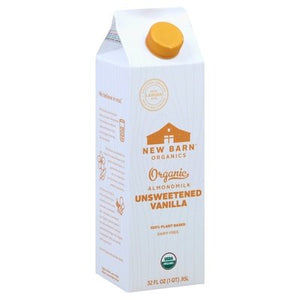 New Barn Unsweetened Vanilla 12/32 Oz [UNFI #63075]