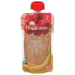 Happy Baby Bananas Raspberries & Oats 16/4 Oz [UNFI #26770]