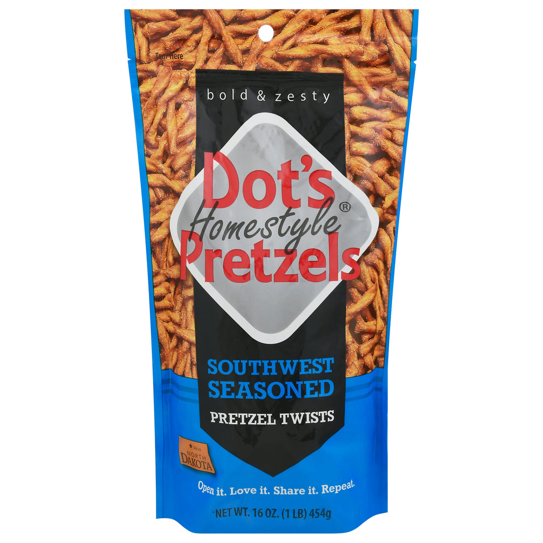 DotS Pretzels Southwest Seasoned Pretzel 10/16 OZ [UNFI #64135]