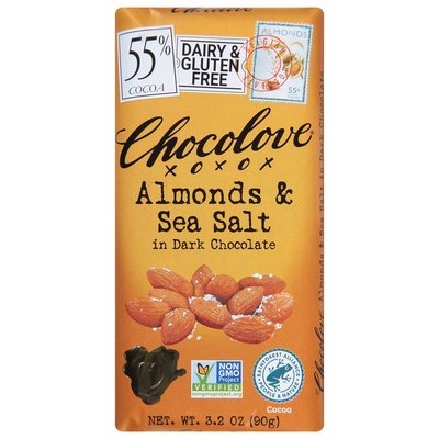 Chocolove Dark Choc W/Almonds & Sea Salt 12/3.2 Oz [UNFI #24416]