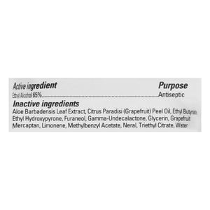 The Honest Co Grapefruit Sanitizer Wipes 10/15 Ct [UNFI #83411] T