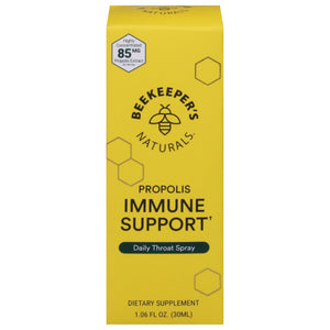 Beekeepers Naturals B Immune Throat Spray Propol 6/1 OZ [UNFI #40715] T