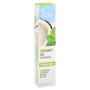 Desert Essence Toothpaste Coconut Oil 6.25 Oz [UNFI #35621] T