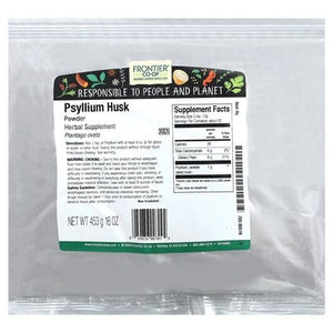 Frontier Nat Prod Co-op Psyllium Husk Powder 1 Lb [UNFI #34170]