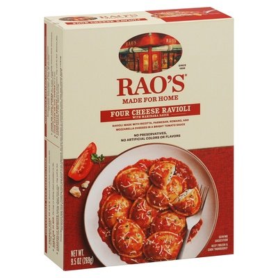 Raos Four Cheese Ravioli 8/9.5 Oz [UNFI #58198]
