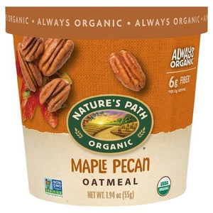 Natures Path Oatmeal Cup Maple Pecan 12/1.94 Oz [UNFI #52217]