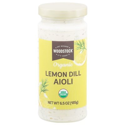 Woodstock Lemon Dill Aioli 6/6.5 Oz [UNFI #01538]