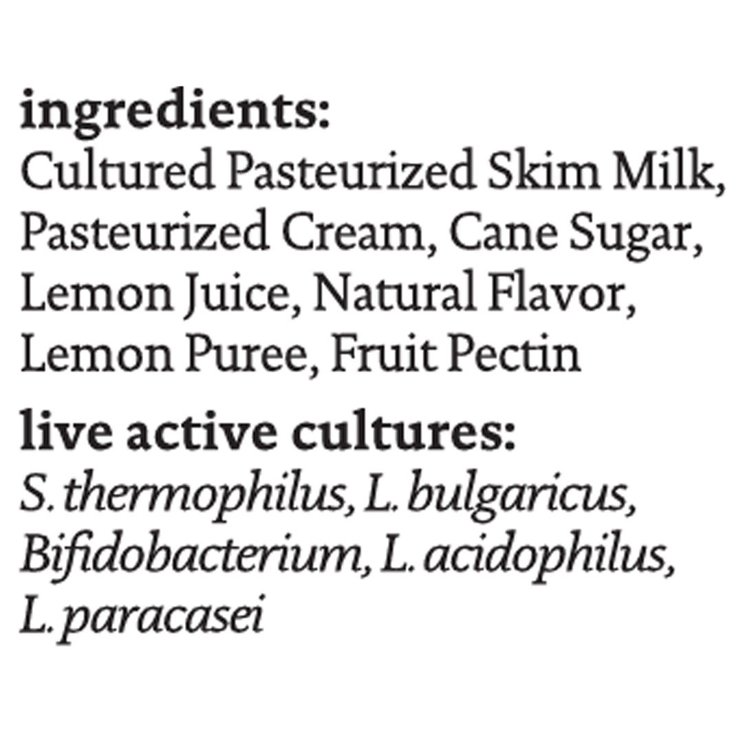 Siggis Lemon,Whole Milk Yogurt 12/4.4 Oz [UNFI #29631]