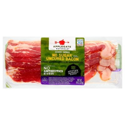 Applegate Farms Uncured No Sugar Bacon 12/8 Oz [UNFI #35511]