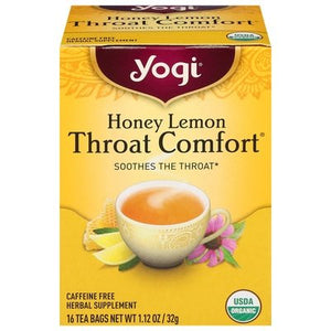 Yogi Honey Lemon Throat Comfort 6/16 Bag [UNFI #26790] T