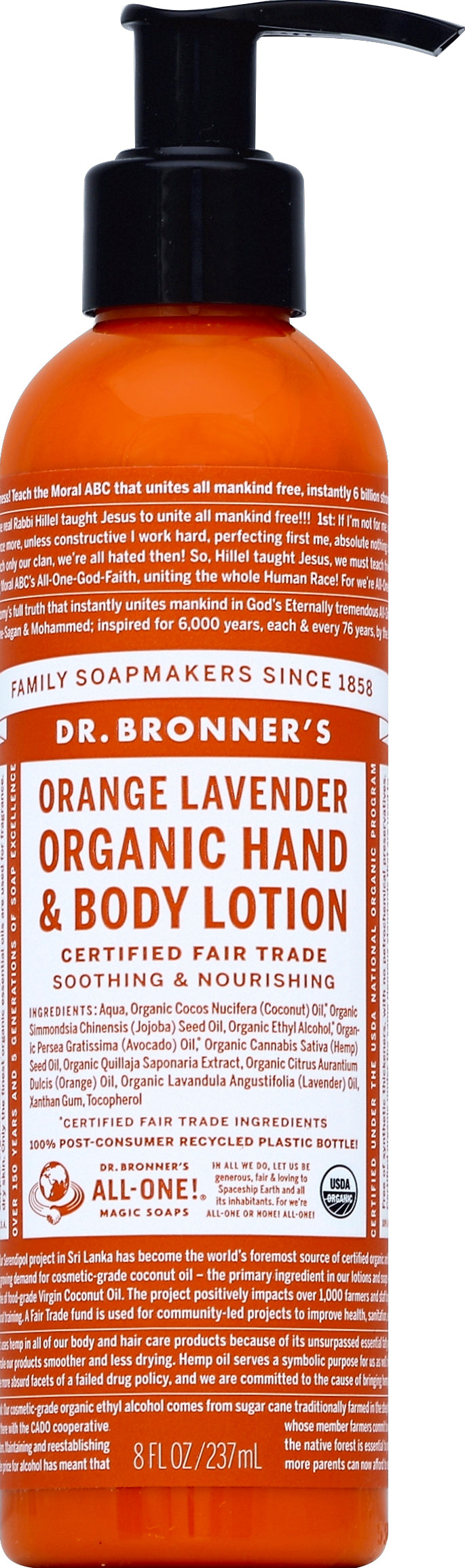 Dr. Bronners Orange Lavender 8 Oz [UNFI #56068] T