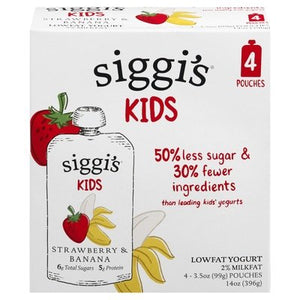 Siggis Strawberry Banana Lf Yogurt 6/4/3.5 Oz [UNFI #09603]