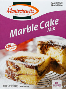 Manischewitz Cake Mix Marble 12/12 Oz [UNFI #79251]