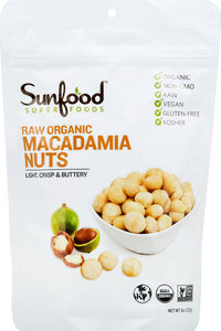 Sunfood Raw Macadamia Nuts 8 Oz [UNFI #31030]