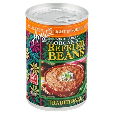 Amys Refried Low Sodium 12/15.4 Oz [UNFI #20279]