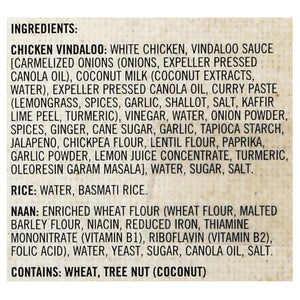 Sukhis Chickenvindaloo/Naan,Basmarice 6/11 Oz [UNFI #21413]