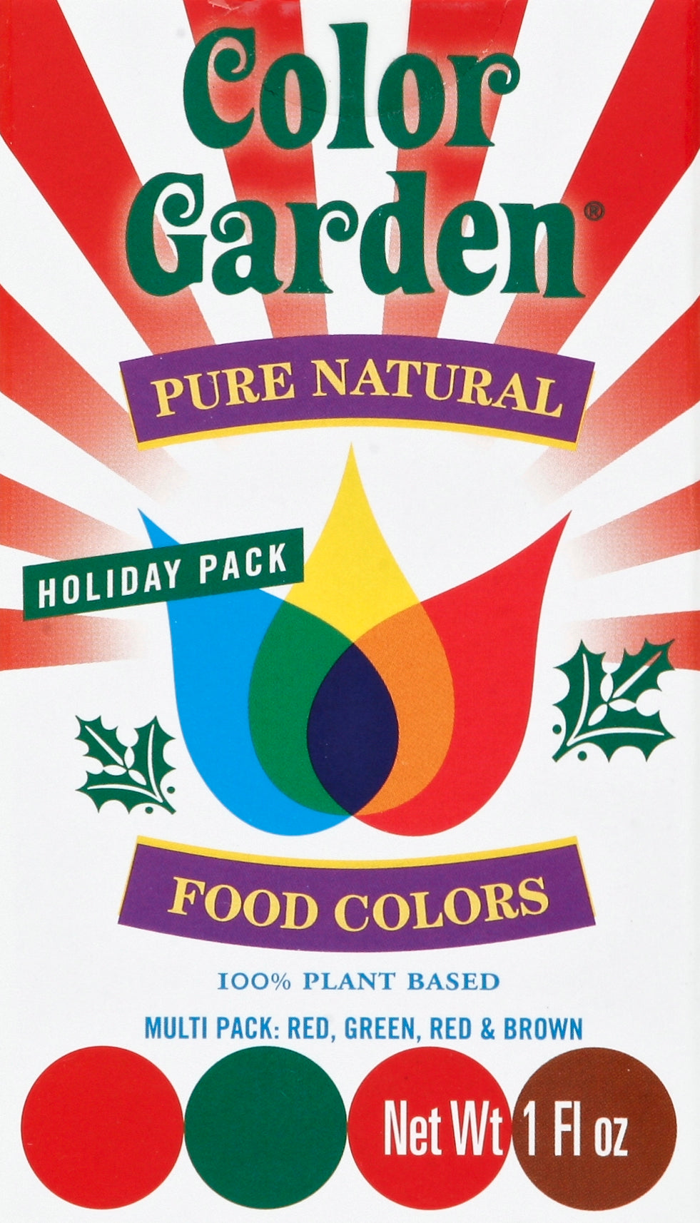 Color Garden Food Color Natural Holiday 12/1 Oz [UNFI #23475]