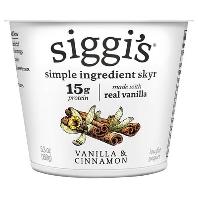 Siggis 2% Vanilla & Cinnamon Skyr 12/5.3 Oz [UNFI #48929]
