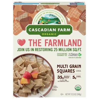 Cascadian Farm Multi Grain Squares 10/12.3 Oz [UNFI #58217]