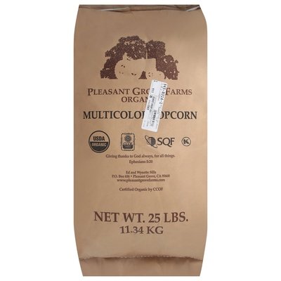 Grains Popcorn Red White Blue Yellow 25 Lb [UNFI #00562]