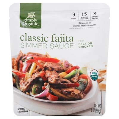 Simply Organic Clasic Fajita 6/8 Oz [UNFI #34577]