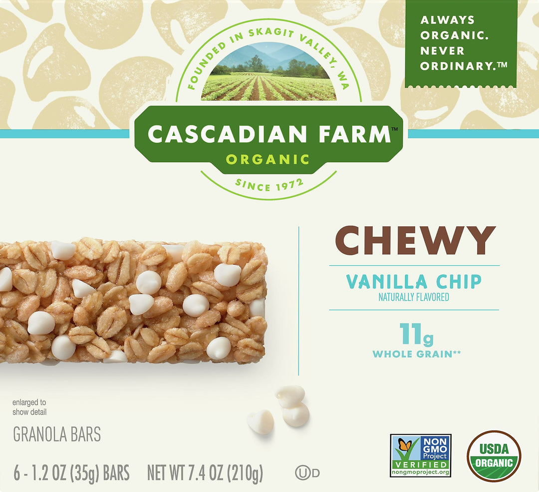Cascadian Farm Chewy Vanilla Chip 12/7.4 Oz [UNFI #27515]