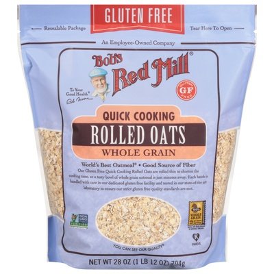 Bobs Red Mill Quick Cooking Rolled Oats Gf 4/28 Oz [UNFI #19899]