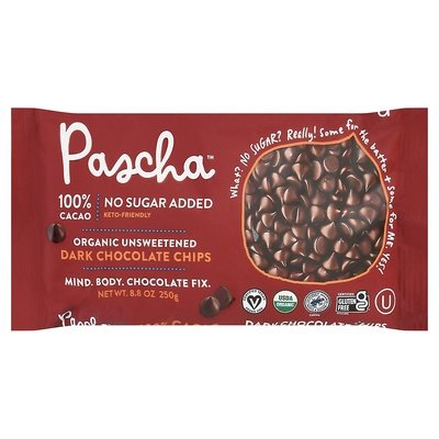 Pascha Choc Baking Chips Dk Chocolate 6/8.8 Oz [UNFI #54073]