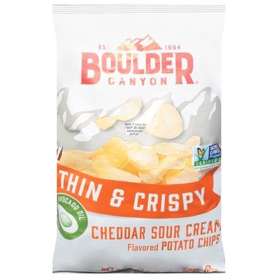 Boulder Canyon Avocado Oil Cheddar Sour Crm 12/6 Oz [UNFI #25423]